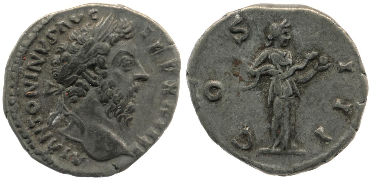 RIC III Marcus Aurelius 216, аверс, bm