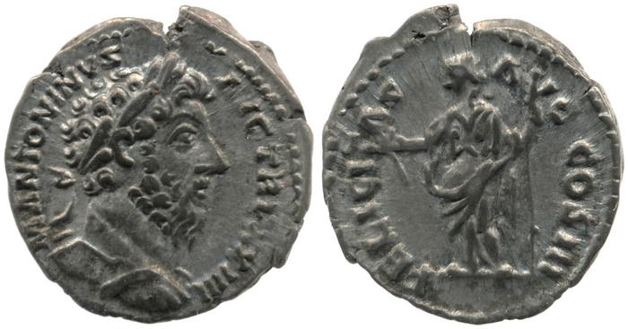 RIC III Marcus Aurelius 218, реверс, bm