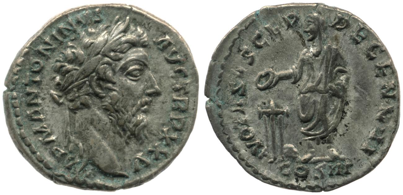аверс RIC III Marcus Aurelius 251