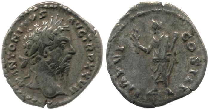 реверс RIC III Marcus Aurelius 282