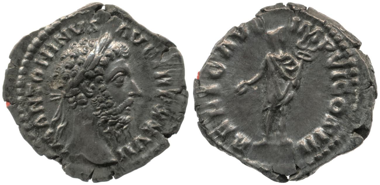 RIC III Marcus Aurelius 285, аверс, bm