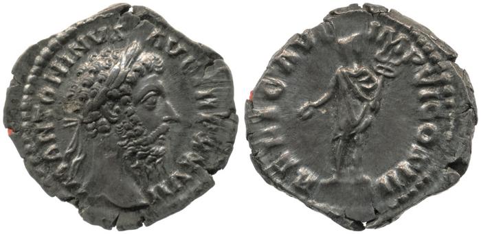 RIC III Marcus Aurelius 285, реверс, bm