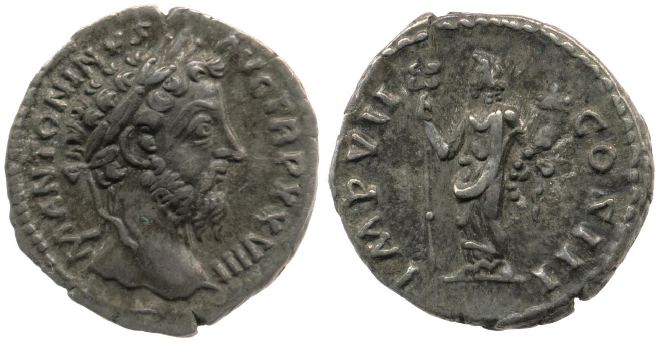 RIC III Marcus Aurelius 304, аверс, bm