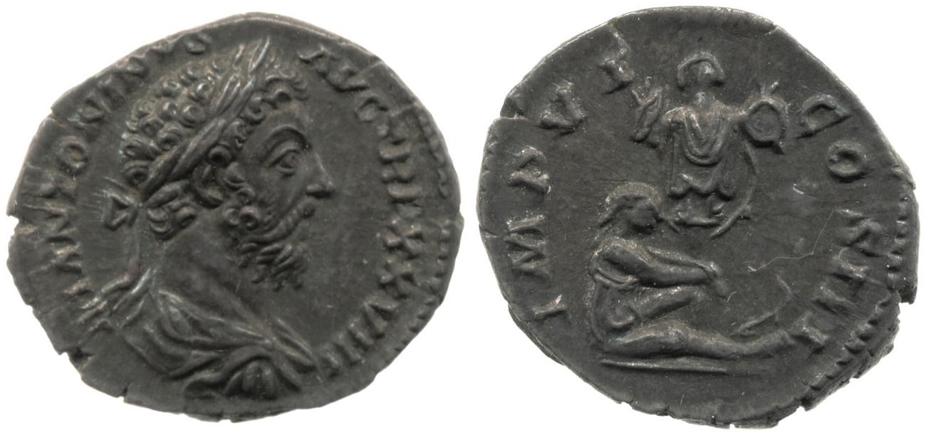 RIC III Marcus Aurelius 290, аверс, bm