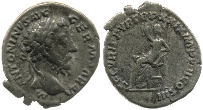 RIC III Marcus Aurelius 325, реверс, bm