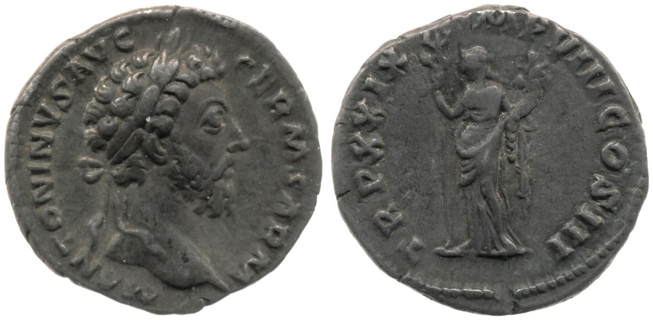 RIC III Marcus Aurelius 330, аверс, bm