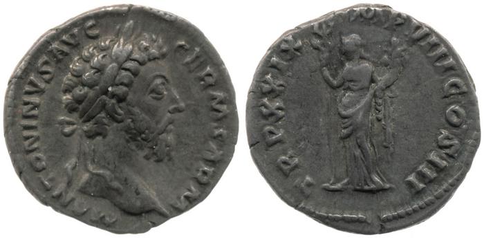 RIC III Marcus Aurelius 330, реверс, bm