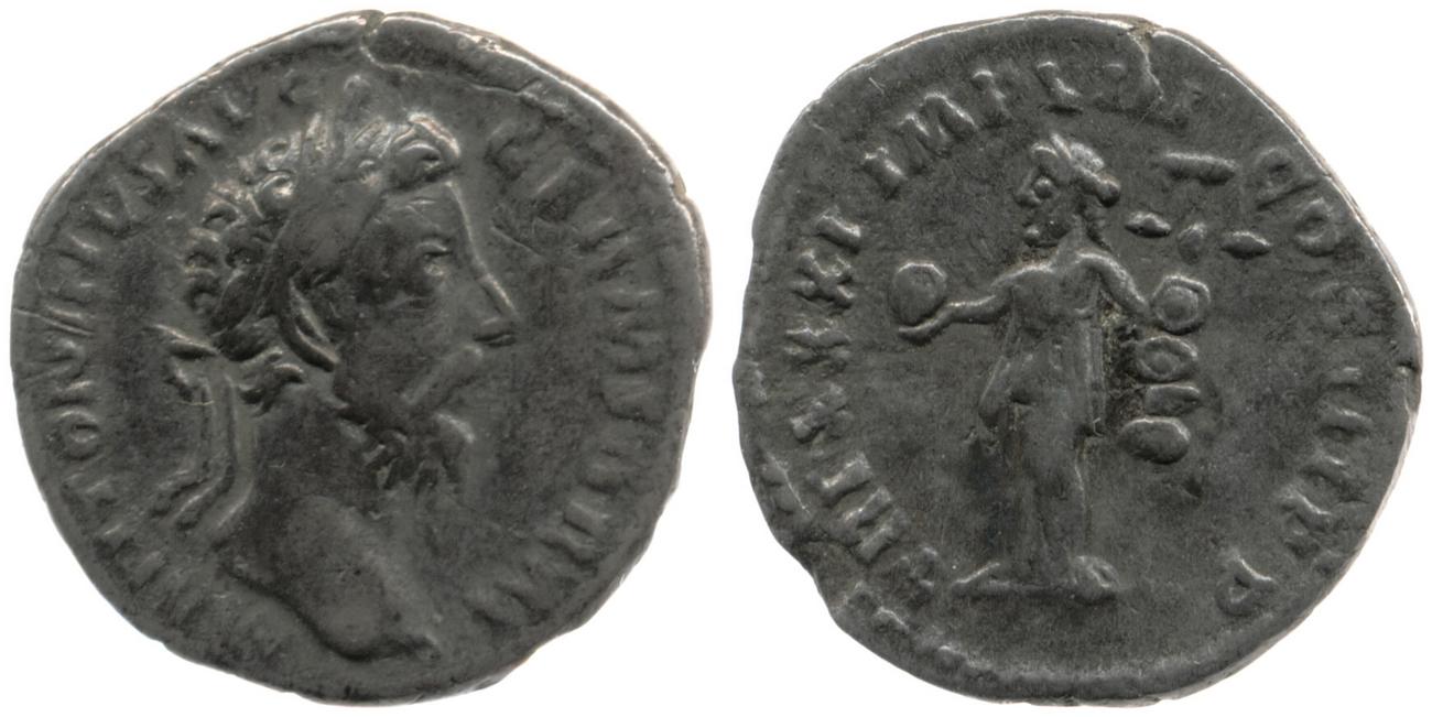 RIC III Marcus Aurelius 374, аверс, bm
