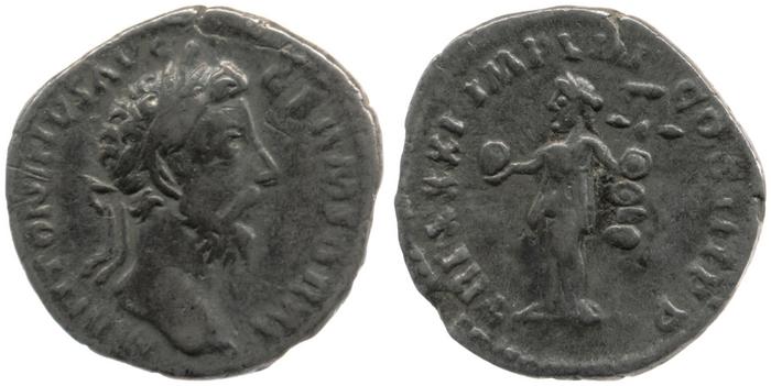 RIC III Marcus Aurelius 374, реверс, bm
