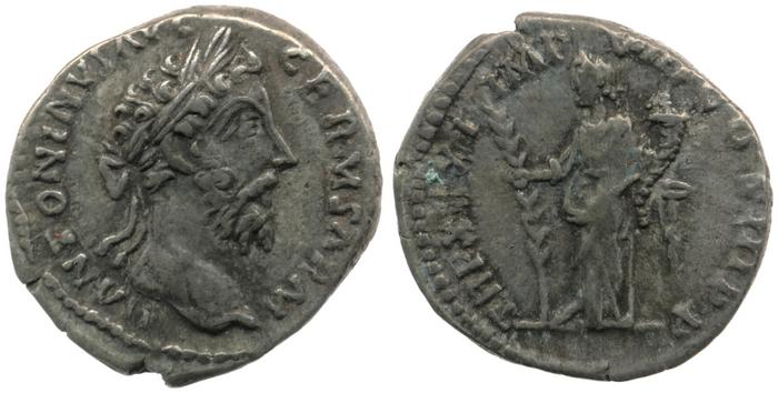 реверс RIC III Marcus Aurelius 375
