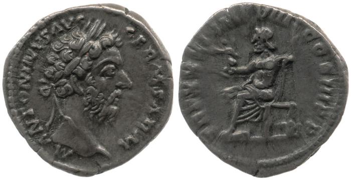 реверс RIC III Marcus Aurelius 371