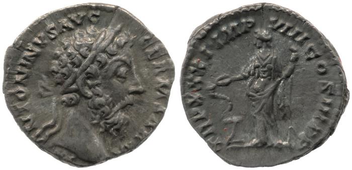 RIC III Marcus Aurelius 373, реверс, bm