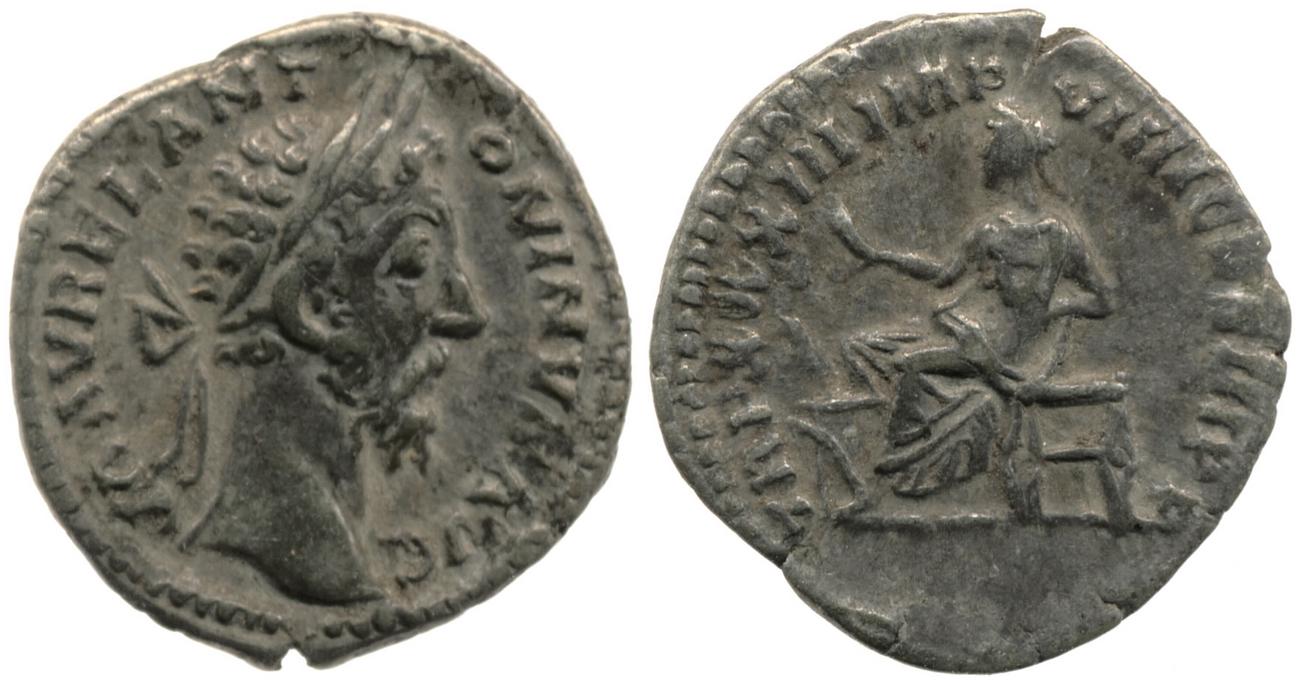 аверс RIC III Marcus Aurelius 399