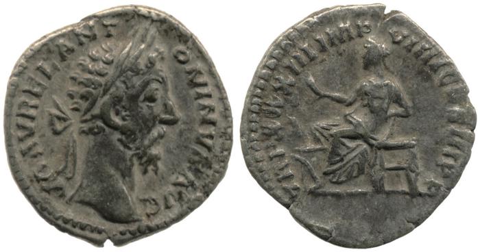 реверс RIC III Marcus Aurelius 399