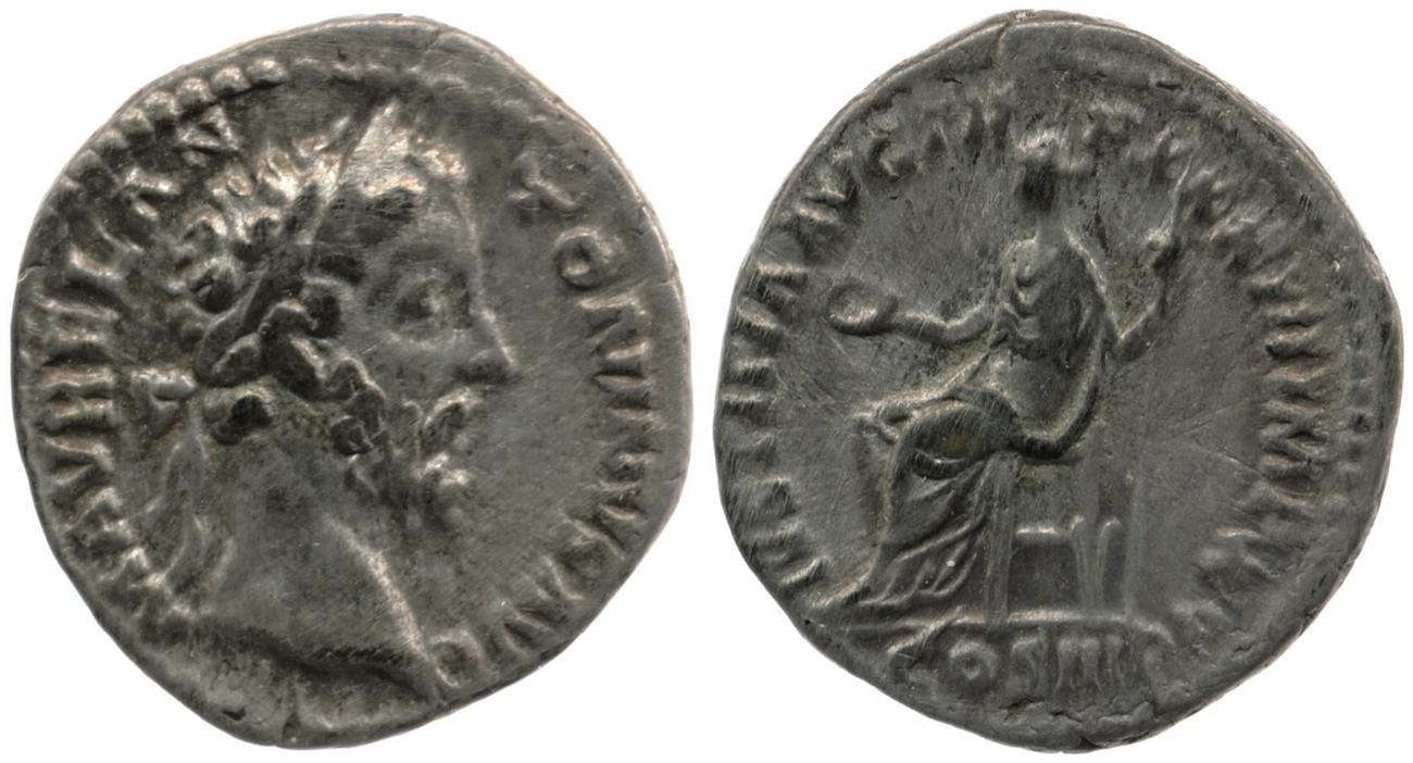 аверс RIC III Marcus Aurelius 401