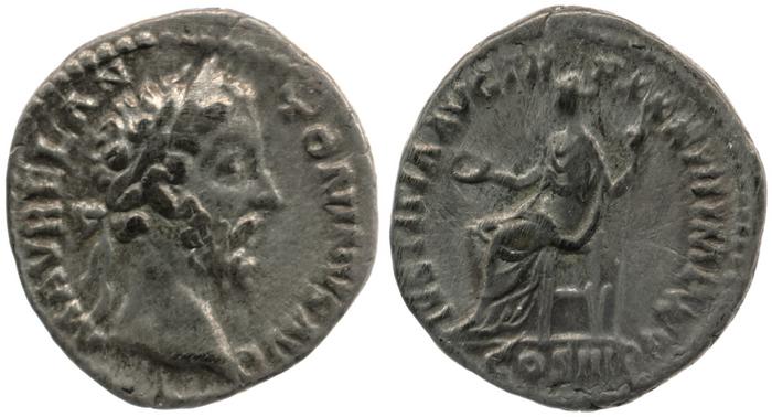 реверс RIC III Marcus Aurelius 401