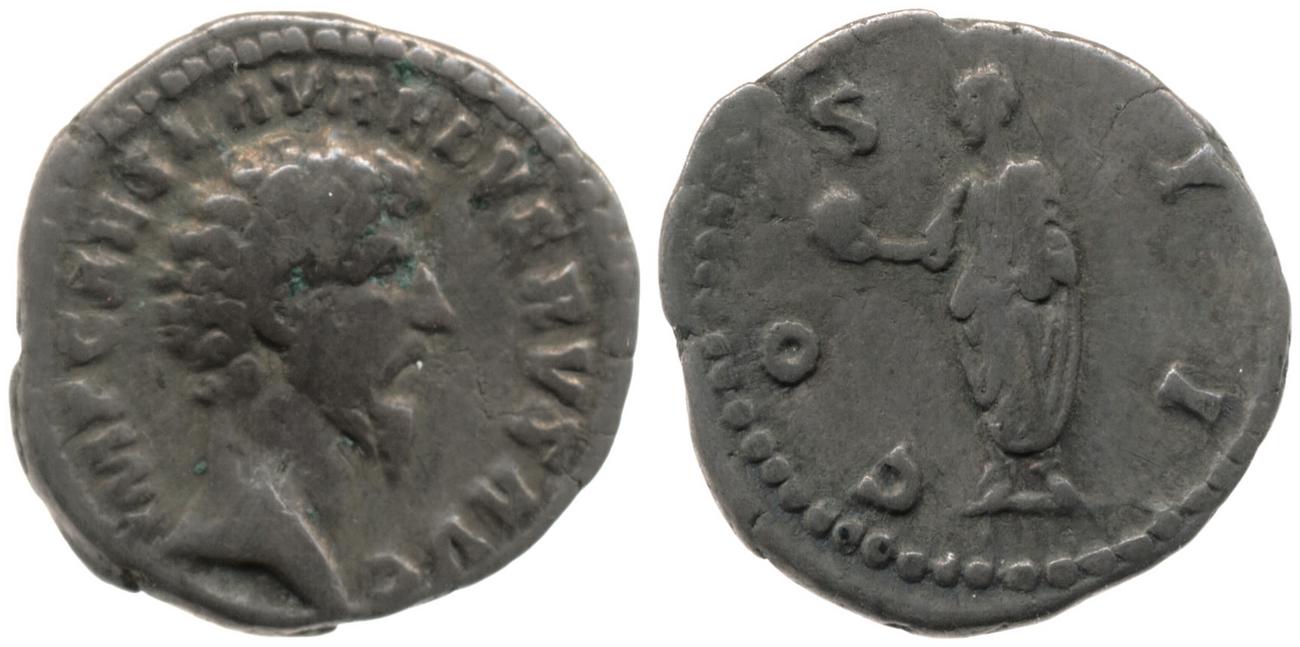 аверс RIC III Marcus Aurelius 457