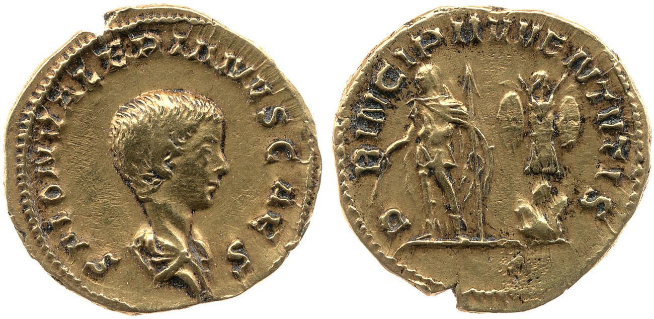RIC V Saloninus 3, аверс, bm