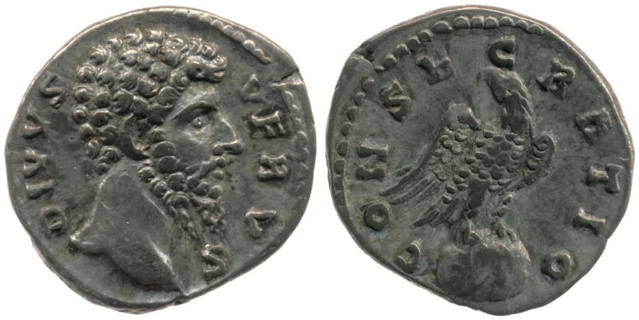аверс RIC III Marcus Aurelius 596A