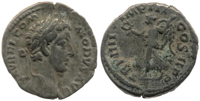 реверс RIC III Marcus Aurelius 664