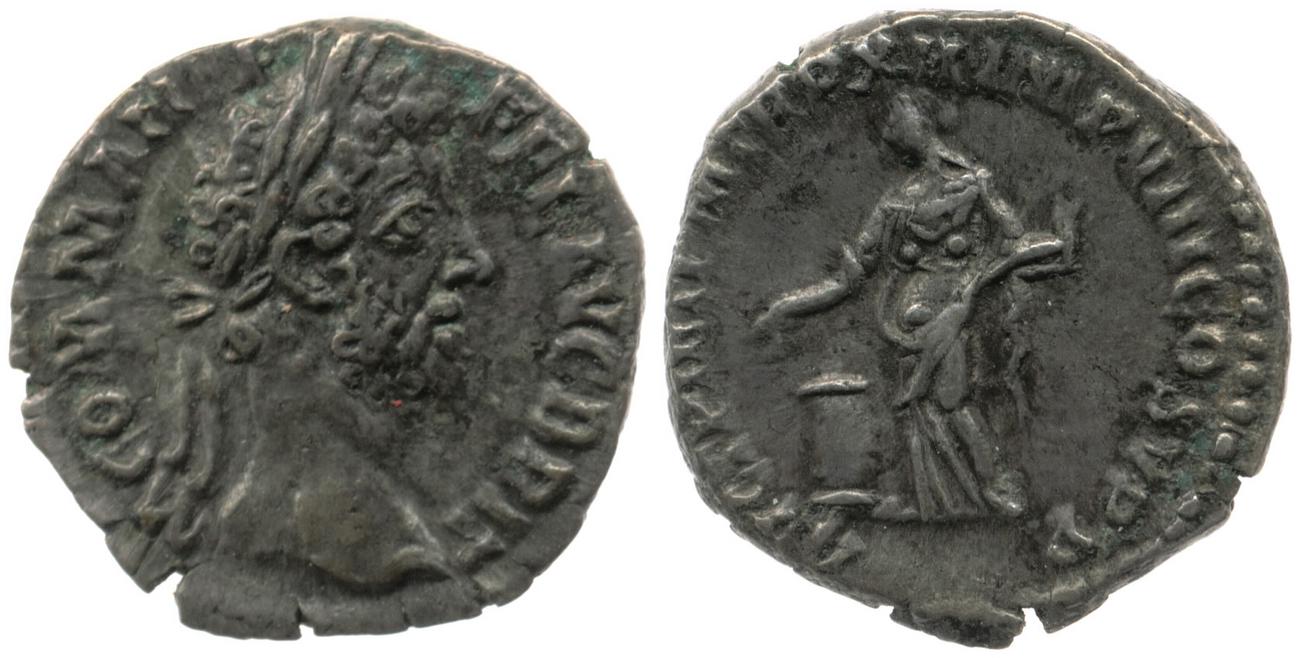 RIC III Commodus 146, obverse, bm