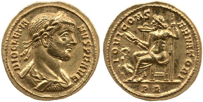 RIC V Diocletian 142a, реверс, bm