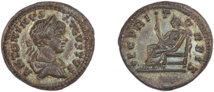 RIC IV Caracalla 351B, реверс, bm