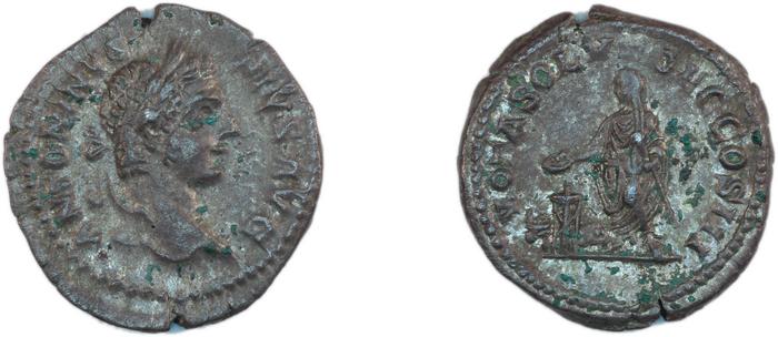 RIC IV Caracalla 204, реверс, bm