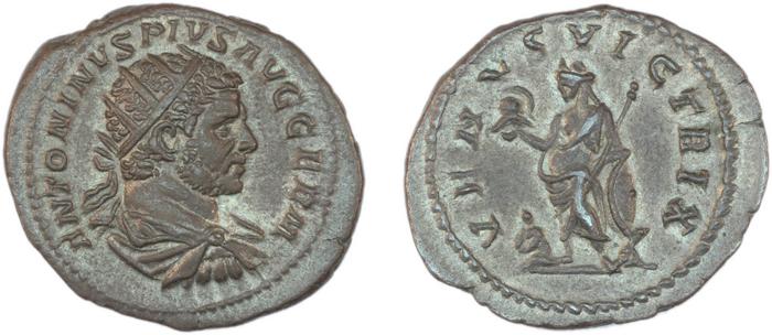 реверс RIC IV Caracalla 312C