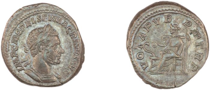 RIC IV Macrinus 10, реверс, bm
