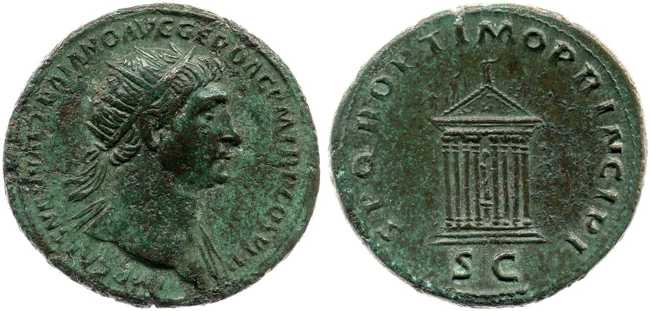 RIC II Trajan 576, аверс, bm