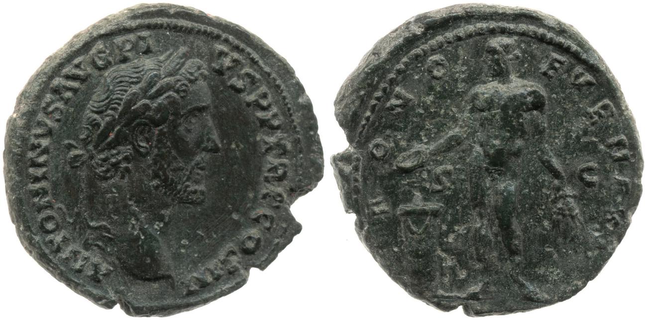 RIC III Antoninus Pius 676, аверс, bm