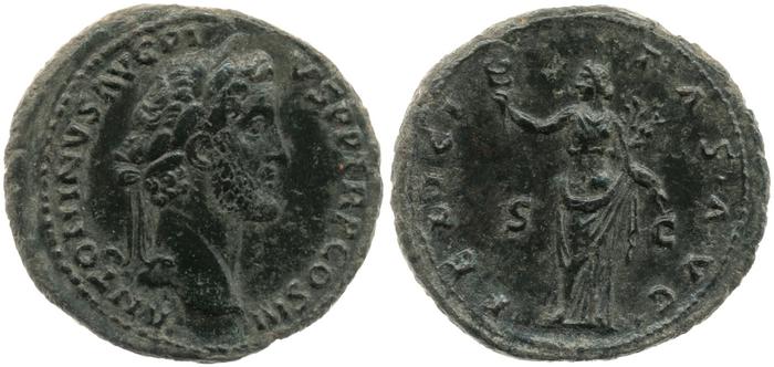 RIC III Antoninus Pius 679, реверс, bm