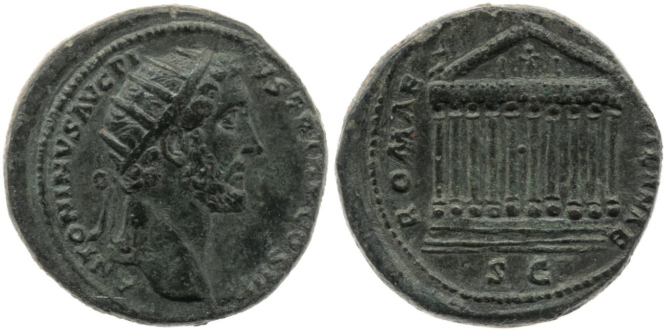RIC III Antoninus Pius 664, аверс, bm