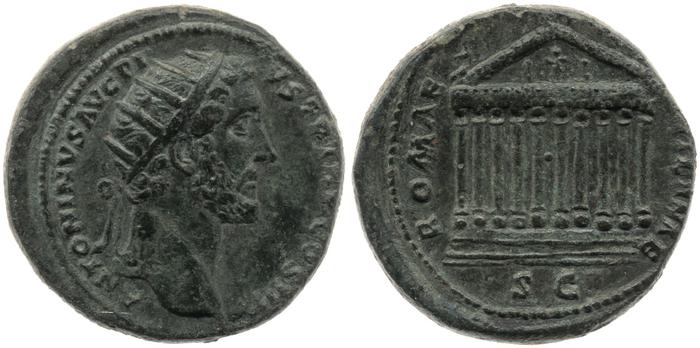 RIC III Antoninus Pius 664, реверс, bm