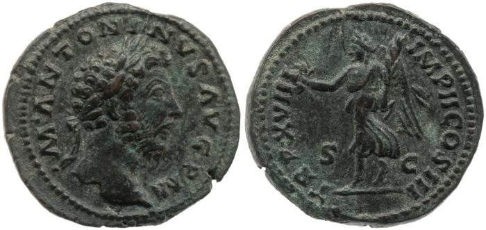 реверс RIC III Marcus Aurelius 884