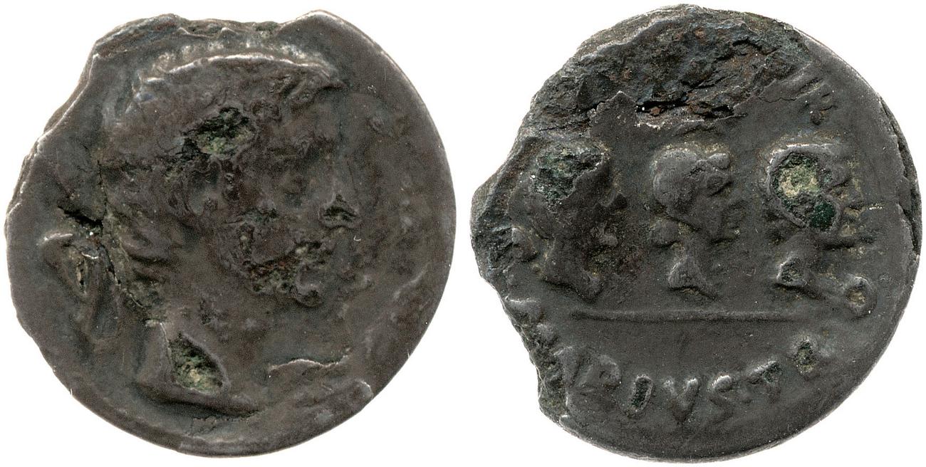 RIC I (second edition) Augustus 404, аверс, bm