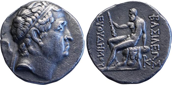 Bactrian and Indo-Greek Coinage Euthydemus I 2.15, bm