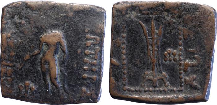 Bactrian and Indo-Greek Coinage Apollodotus I 6.12, bm