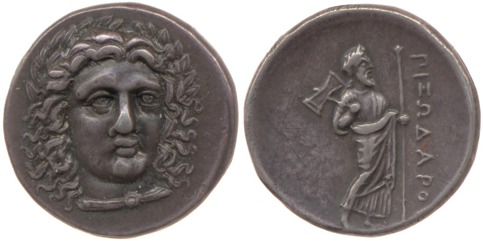 Pixodarus of Caria Halicarnassus Konuk 1998 A1, аверс, bm