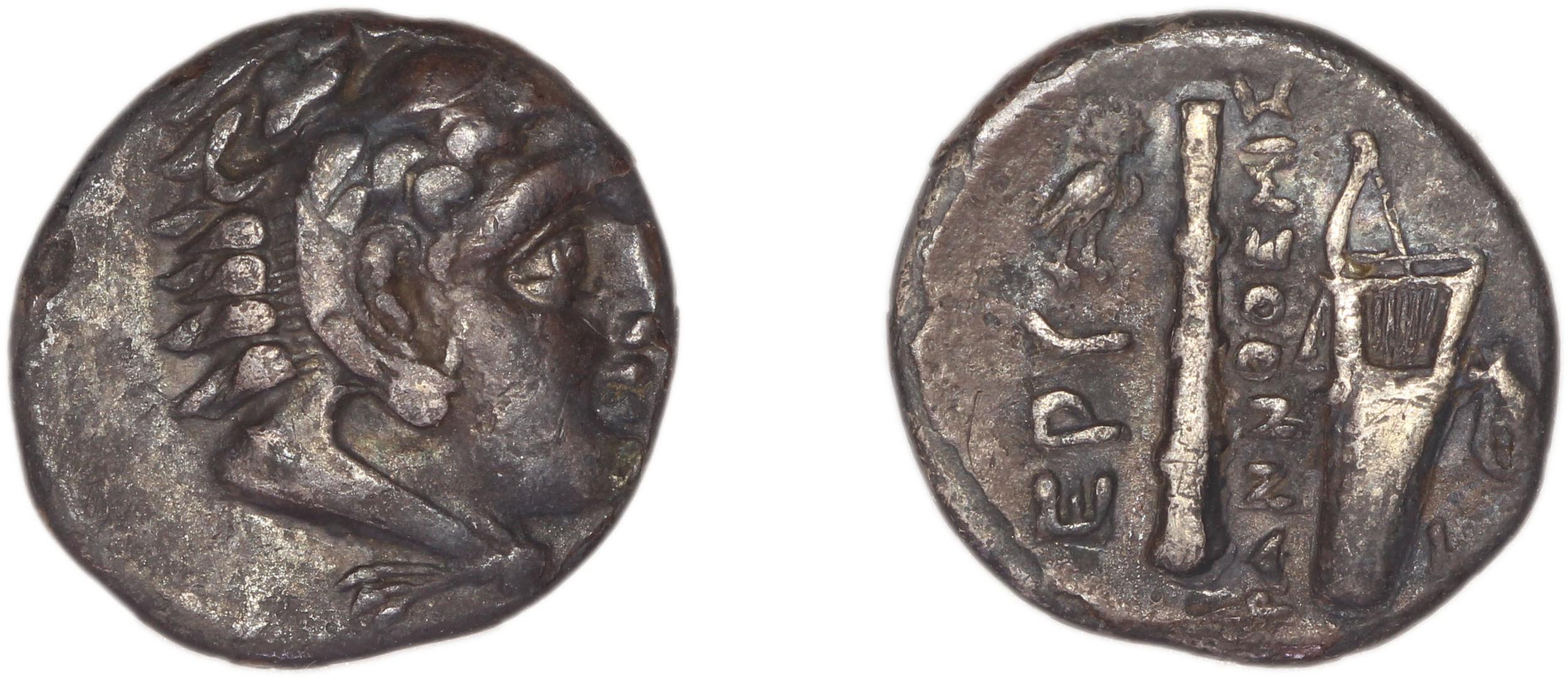 Erythrae Kinns 1980 Period II.2, AR 1, аверс, bm