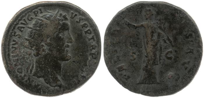 реверс RIC III Antoninus Pius 658