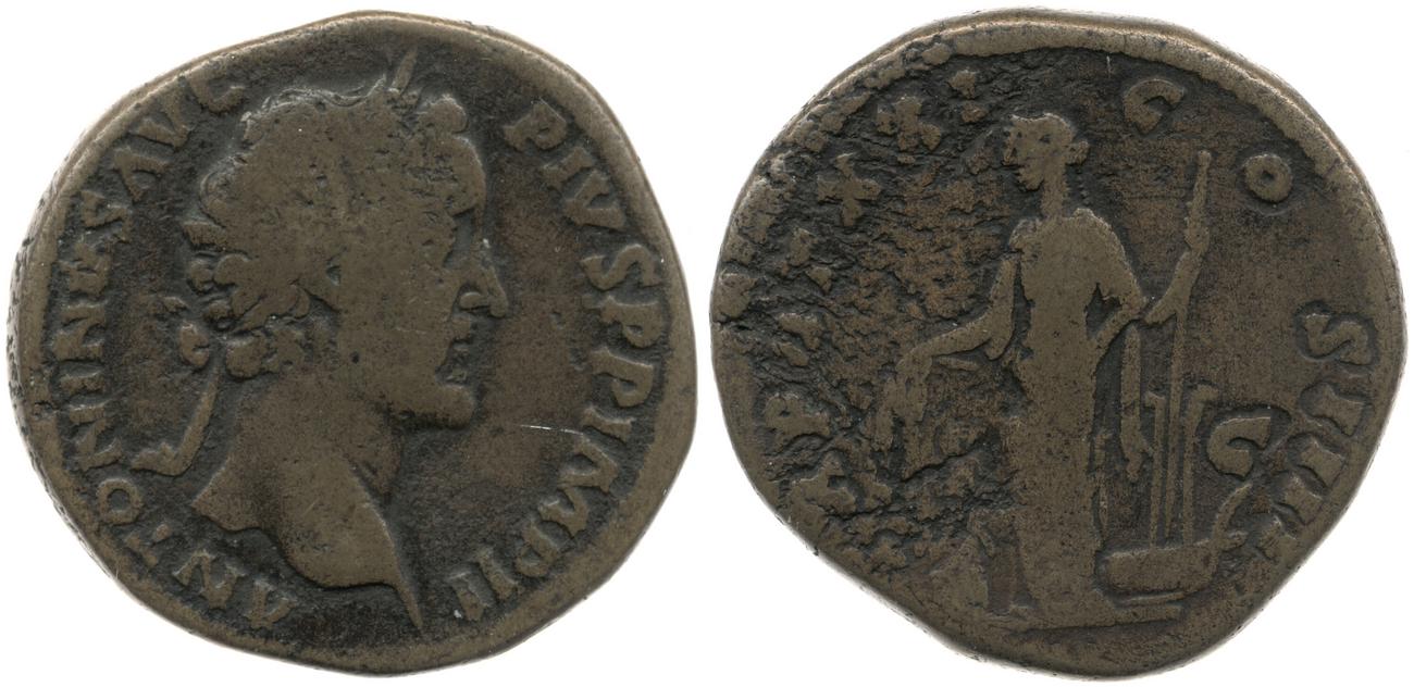 RIC III Antoninus Pius 981, аверс, bm