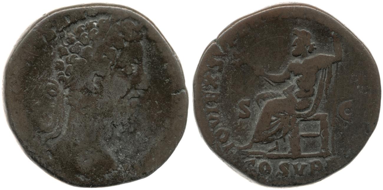 RIC III Commodus 483, аверс, bm