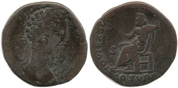 RIC III Commodus 483, реверс, bm