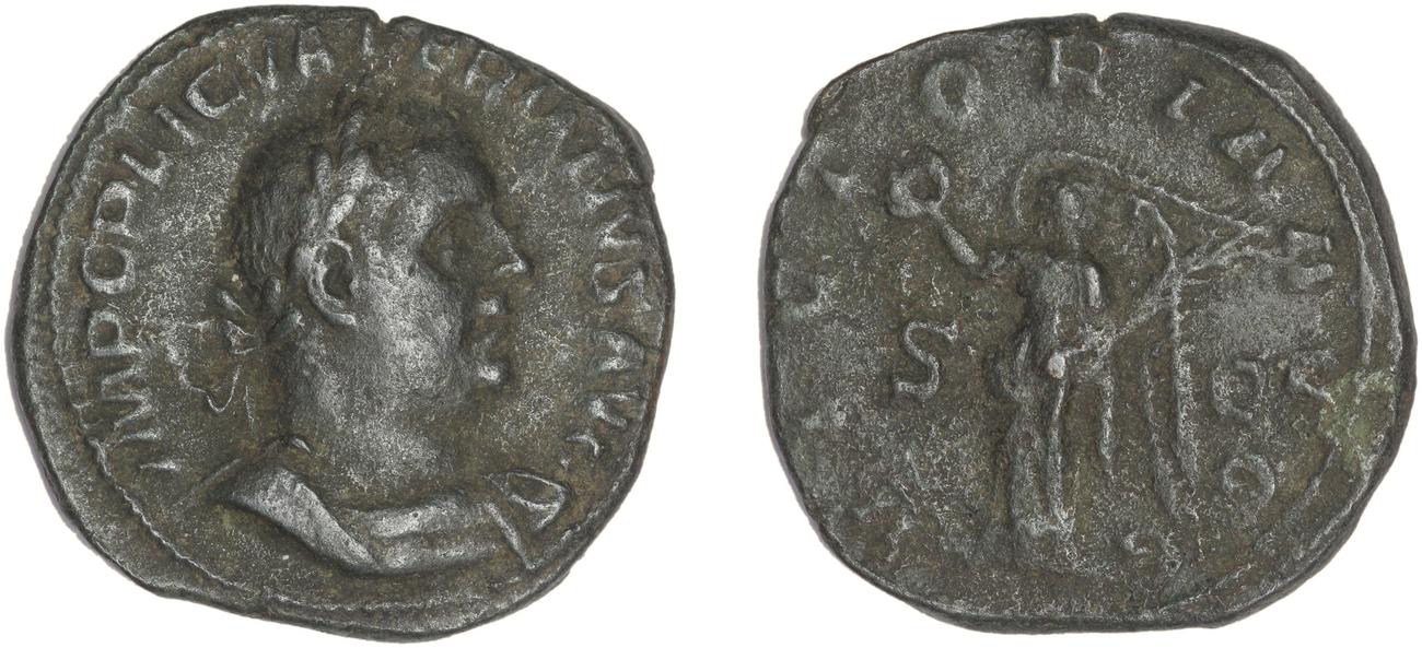 RIC V Valerian 177, аверс, bm
