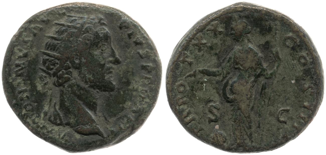 RIC III Antoninus Pius 970, аверс, bm
