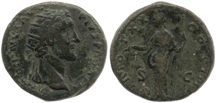 RIC III Antoninus Pius 970, реверс, bm