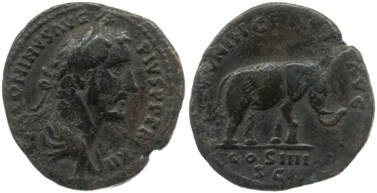 RIC III Antoninus Pius 862C, аверс, bm
