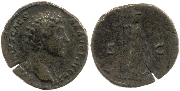 RIC III Antoninus Pius 1264, реверс, bm